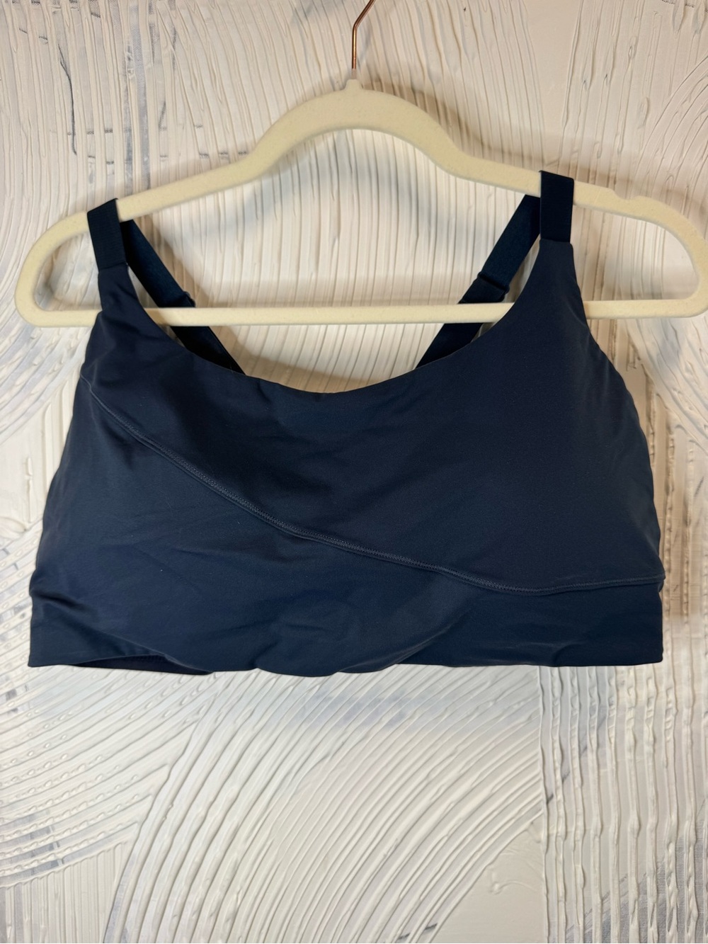 HALARA Navy Blue Bralette - Supportive Everyday Crop N0817